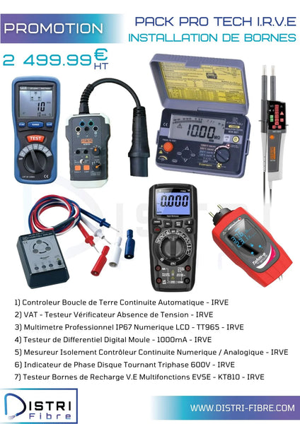 Pack Pro Tech - IRVE Premium - 7 Appareils Complet - QUALIFELEC - DISTRI-FIBRE - DISTRI-FIBRE - Outillages, Consommables
