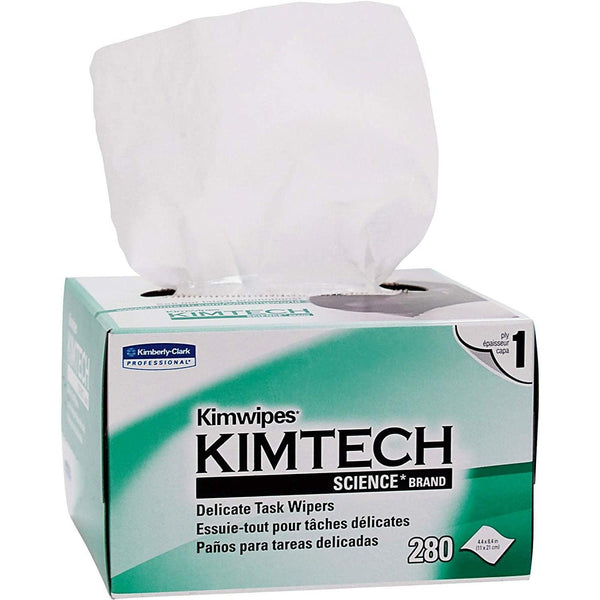 LOT DE 4 - Lingettes de Nettoyage Fibre Optique Non Pelucheuse - KIMWIPES - Boîte 280 - DISTRI-FIBRE - DISTRI-FIBRE