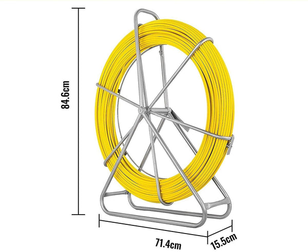Aiguille 150M x 8mm Tirage Cable sur Dévidoir - DISTRI-FIBRE - DISTRI-FIBRE