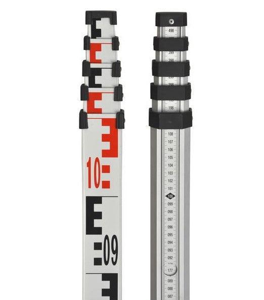 MIRE Graduée 4 x 1m Aluminium Anodisé + Housse de Protection - DISTRI-FIBRE - DISTRI-FIBRE