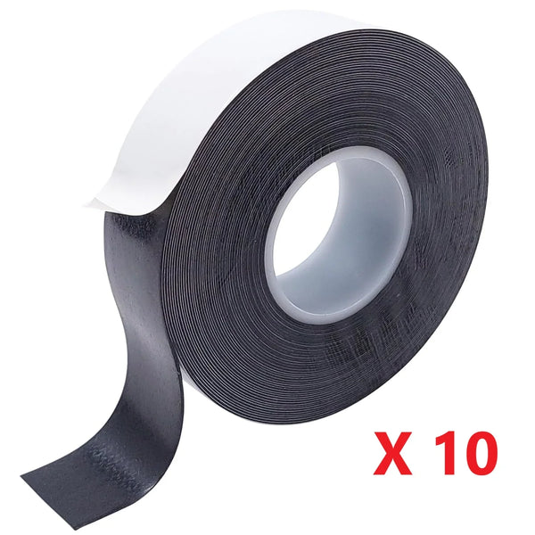 Rubans auto-amalgamant noir 25x10mm - Lot de 10 - Fibre Optique