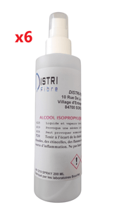LOT DE 6 - Alcool isopropylique 99.9% - Spray 200 ml