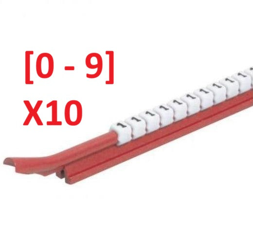 Cavaliers Repères Plio Snap PS-06 - LOT DE 10 [0 à 9] 300 par chiffre