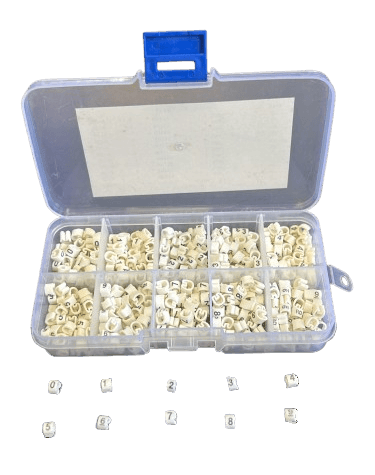 Cavalier Repère Pliosnap PS-03 (0 à 9 x50) - Lot de 500 - DISTRI-FIBRE