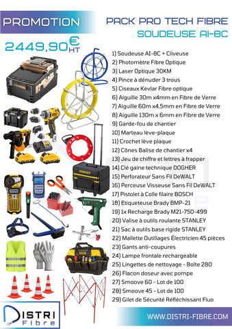 Pack Pro Tech FIBRE D3 + Soudeuse AI-8C