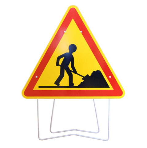 Panneau Signalisation Travaux AK5 - 1000mm - DISTRI-FIBRE - DISTRI-FIBRE - Tirage, Aiguillage, Signalétique