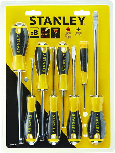 Set de 8 Tournevis - STANLEY - Tailles diverses - DISTRI-FIBRE