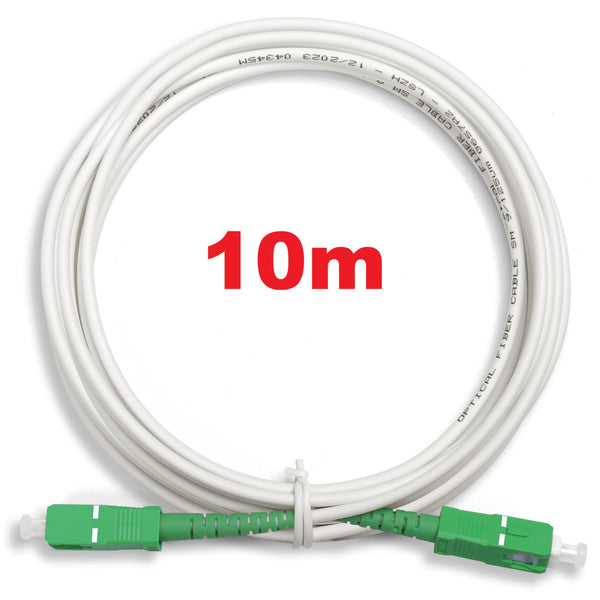 Câble Intérieur Fibre Optique - 10m - SC/APC - SC/APC