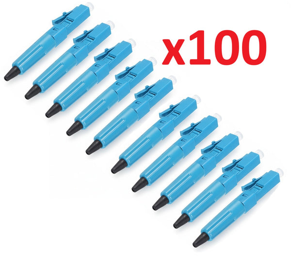 Connecteur Rapide Fibre Optique LC/UPC - Lot de 100