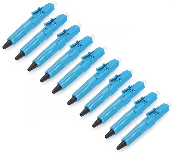 Connecteur Rapide Fibre Optique LC/UPC - Lot de 10