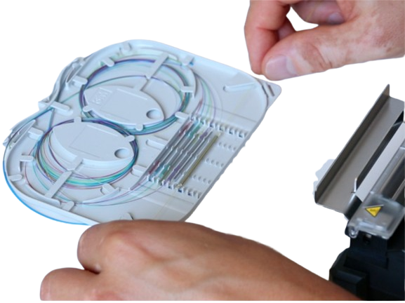 Cassette de Lovage 12 Fusions 1 PAS pour BPEO - Fibre Optique