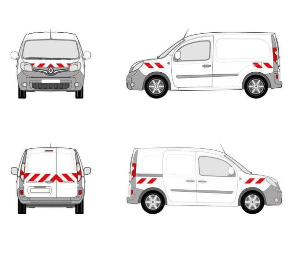 Kit Balisage Véhicule - 10 Bandes Réfléchissantes - Sécurité Visibilité - DISTRI-FIBRE