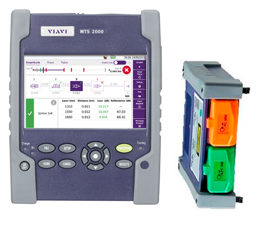 OTDR Réflectomètre VIAVI MTS 2000 v2 Multimode 4146A QUAD - Fibre Optique