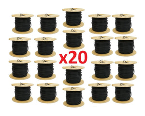 LOT de 20 - Touret Fibre Noire 500m G657 A2 Pelable 1 Brin - 1FO Fibre Optique