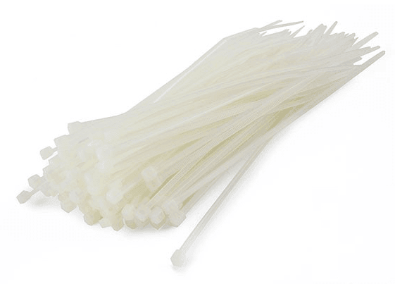 Colliers de Serrage Cable Rislan 140mm BLANC - Lot de 100 - DISTRI-FIBRE - DISTRI-FIBRE