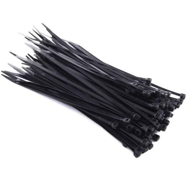 Colliers de Serrage Cable Rislan 140mm NOIR - Lot de 100 - DISTRI-FIBRE - DISTRI-FIBRE