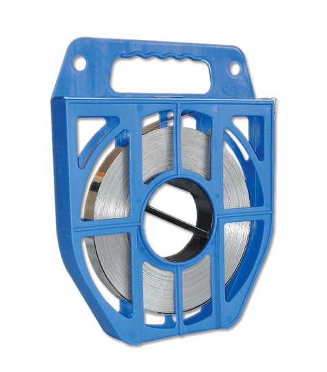 Feuillard Cerclage inox 10mm - 0,4mm - Rouleau 50m - DISTRI-FIBRE - DISTRI-FIBRE