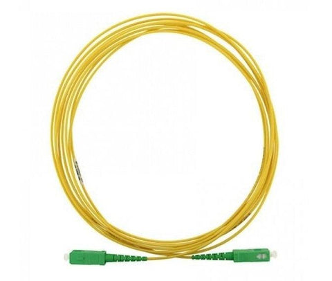 Jarretières JAUNE 1.6mm 3.5m SC/APC - Lot 20 - Fibre Optique - DISTRI-FIBRE - DISTRI-FIBRE