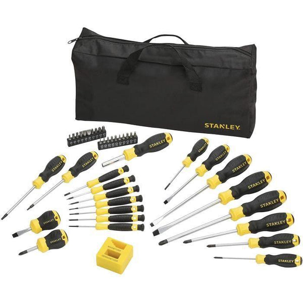 Set de 42 Tournevis Isolé Electricien + Sac Nylon - STANLEY - DISTRI-FIBRE - DISTRI-FIBRE